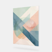 Serene Geometrie - Moderne, Abstrakte Wand Acrylschild (Winkel)