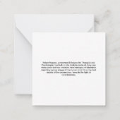 Serene Goddess Mandala Art Mitteilungskarte (Rückseite)