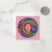 Serene Goddess Mandala Art Mitteilungskarte (Vorderseite/Rückseite Beispiel)