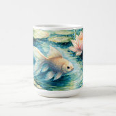 Serene Goldfish & Lotus Pond Artistic Kaffeetasse (Mittel)