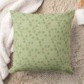 Serene Green Leaf Design Kissen (Decke)