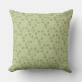 Serene Green Leaf Design Kissen (Vorderseite)