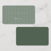 Serene Green Stripes Platzkarte (Vorne/Hinten)