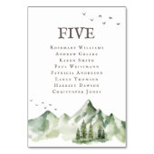 Serene grüne Landschaft 8 Gäste Name Tischnummer (Vorderseite)