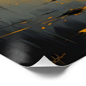 serene harbor at sunset poster (Ecke)