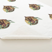 "Serene Harmony: Lotus Silhouette with Nature Symb Sherpadecke (3/4)