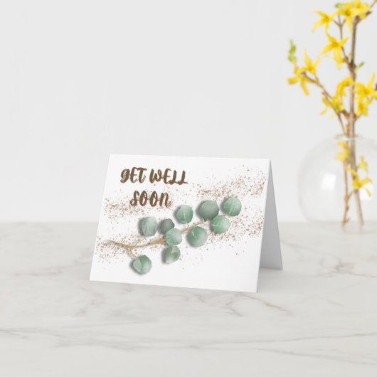 Serene Healing: Hol dir bald eine gute Grußkarte Karte (Gelbe Blume)