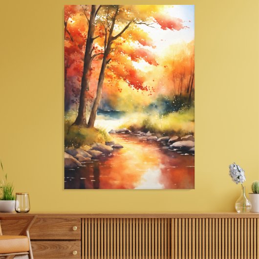 Serene Herbstlandschaft Leinwanddruck (Insitu (Wohnzimmer))