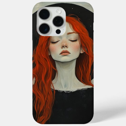 Serene Hexe Handy Case, Redhead Hexenkunst Case-Mate iPhone Hülle (Rückseite)