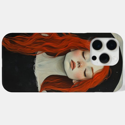 Serene Hexe Handy Case, Redhead Hexenkunst Case-Mate iPhone Hülle (Rückseite (Horizontal))