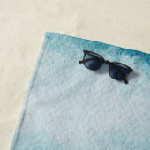 Serene Horizon Dreams Watercolor Blue & White Strandtuch (Beispiel)