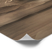 Serene Horizon Japandi Art Poster (Ecke)