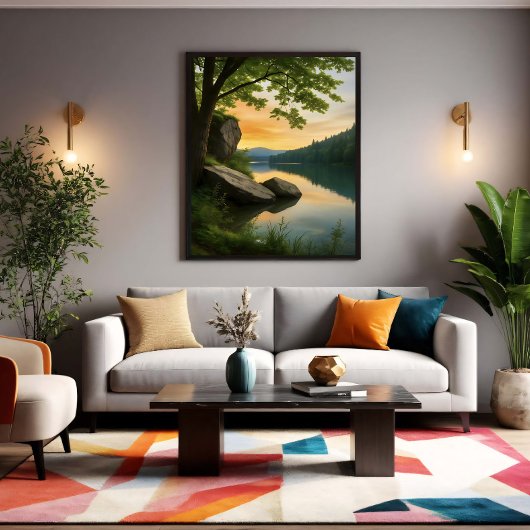 Serene Horizon Leinwanddruck