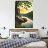Serene Horizon Leinwanddruck (Insitu (Schlafzimmer))