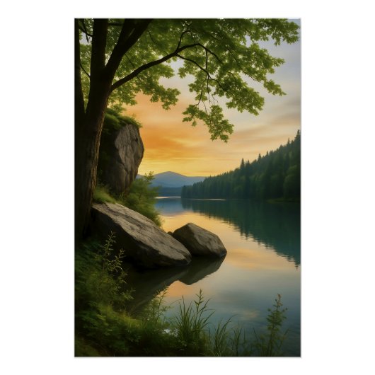 Serene Horizon Poster (Vorderseite)