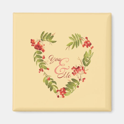 Serene immergreen design für Herbstliebhaber Magnet (Vorne)