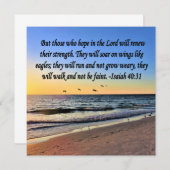 SERENE ISAIAH 40:31 SCRIPTURE-DESIGN EINLADUNG (Vorne/Hinten)