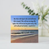 SERENE ISAIAH 40:31 SCRIPTURE-DESIGN EINLADUNG (Stehend Vorderseite)