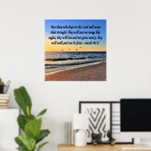 SERENE ISAIAH 40:31 SCRIPTURE-DESIGN POSTER (Heimbüro)