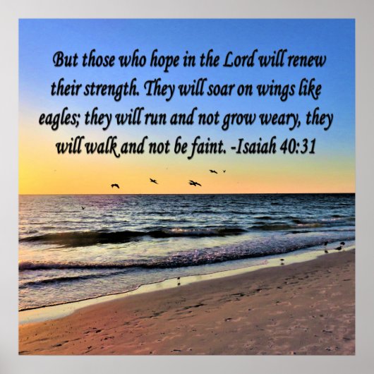 SERENE ISAIAH 40:31 SCRIPTURE-DESIGN POSTER (Vorne)