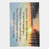 SERENE ISAIAH 41:10 SONNENSET FOTO DESIGN HANDTUCH (Vertikal)