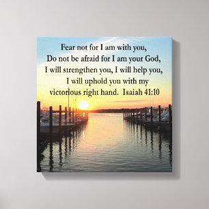 SERENE ISAIAH 41:10 SONNENSET FOTO DESIGN LEINWANDDRUCK