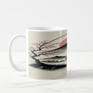 Serene Japanische Landschaft Kaffeetasse