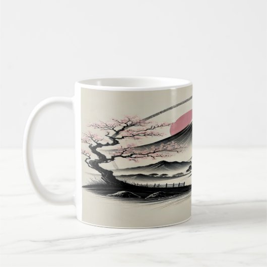 Serene Japanische Landschaft Kaffeetasse (Links)