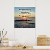 SERENE JEREMIAH 29:11 SUNRISE POSTER (Küche)