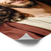 Serene Jesus Christus mit Aura Poster (Ecke)