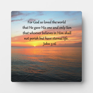 SERENE JOHN 3:16 SONNENRISE-FOTO FOTOPLATTE