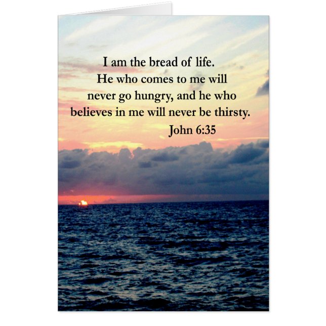SERENE JOHN 6:35 SUNRISE FOTO DESIGN (Vorne)