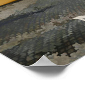 Serene Kayak am Newfound Lake Poster (Ecke)