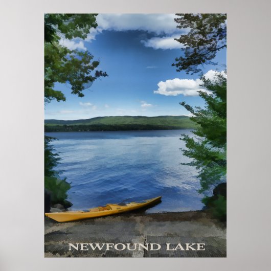 Serene Kayak am Newfound Lake Poster (Vorne)