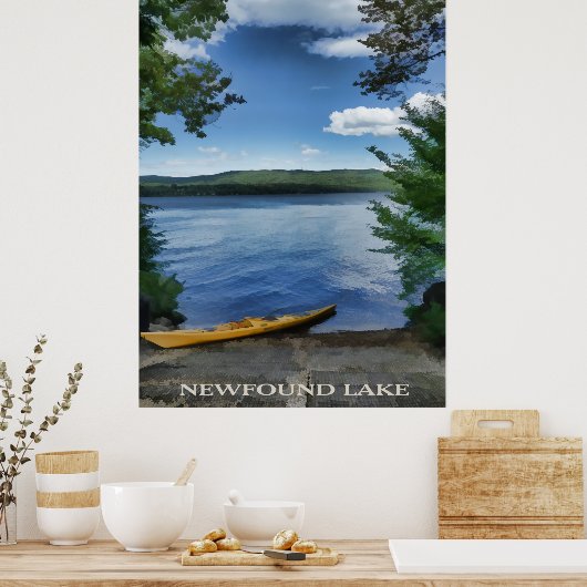 Serene Kayak am Newfound Lake Poster (Küche)