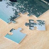 Serene Kayaking Scene | Mann in Kayak im Gebirge Puzzle (Seite)