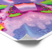 Serene Kinetic Collage Kaleidoscope Poster (Ecke)