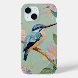 Serene Kingfisher in einem Paradies der Blumen Case-Mate iPhone Hülle