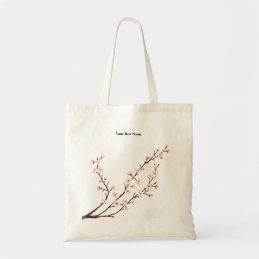 Serene Kirschblüten-Frühlingstasche Tragetasche (Vorne)