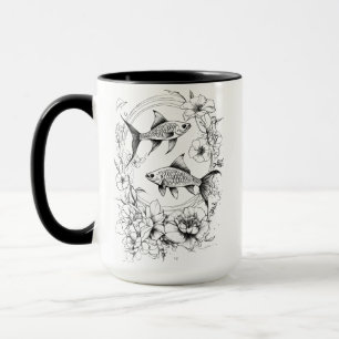 Serene Koi Pond - 15 oz Combo Tasse