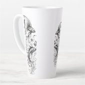 Serene Koi Pond Große Latte Tasse - 17oz (Linke Ecke)