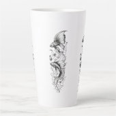 Serene Koi Pond Große Latte Tasse - 17oz (Vorderseite)