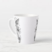 Serene Koi Pond Small Latte Tasse - 12 oz (Linke Ecke)