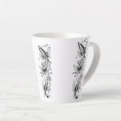 Serene Koi Pond Small Latte Tasse - 12 oz (Rechte Ecke)