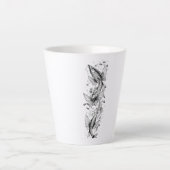 Serene Koi Pond Small Latte Tasse - 12 oz (Vorderseite)