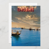 Serene Küstenparadies Feiertagskarte (Vorne/Hinten)