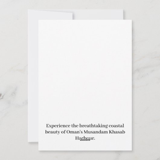 Serene Küstenparadies Feiertagskarte (Rückseite)