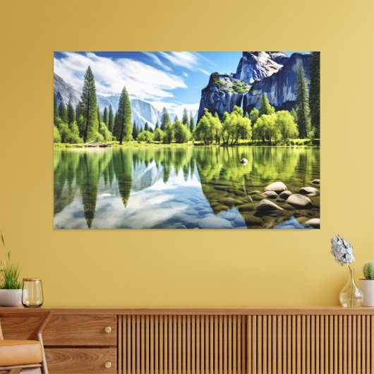 Serene Lagoon Leinwanddruck (Insitu (Wohnzimmer))