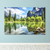 Serene Lagoon Leinwanddruck (Insitu (Holzboden))