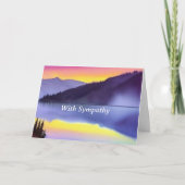 Serene Lake Customizable Beileid Karte (Vorderseite)